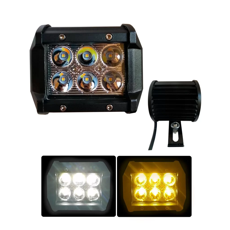186400 - NEBLINERA 4 CUADRADO 6 LED BICOLOR, G-XG049